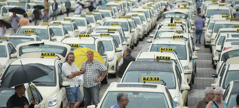 Illustration for article titled Anti-Uber Protests Promptly Blow Up In Taxi Drivers' Face